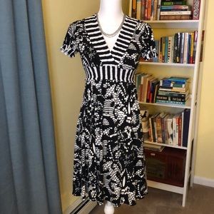 Talbots Dress in Black and White Size XS